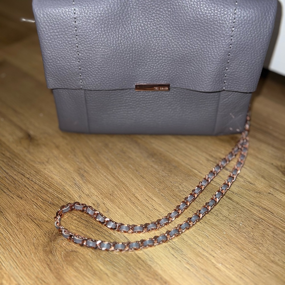 Ted Baker Gray Leather Crossbody Bag